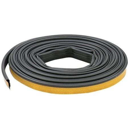 M-D Door Gasket, 12 in W, 14 in Thick, 20 ft L, Silicone, Black 68668